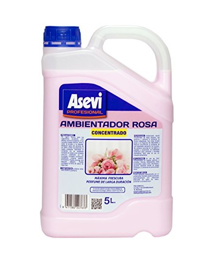 Asevi Profesional 20763 - Ambientador rosa concentrado, 5 l