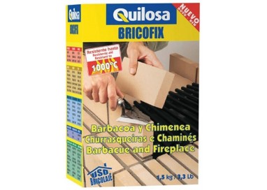 Bricofix Mortero Refractario Chimeneas Quilosa 1,5 Kg