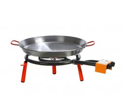 Conjunto de cocina exterior de sobremesa Set Valencia marca La Ideal, con paellero de gas modelo 400
