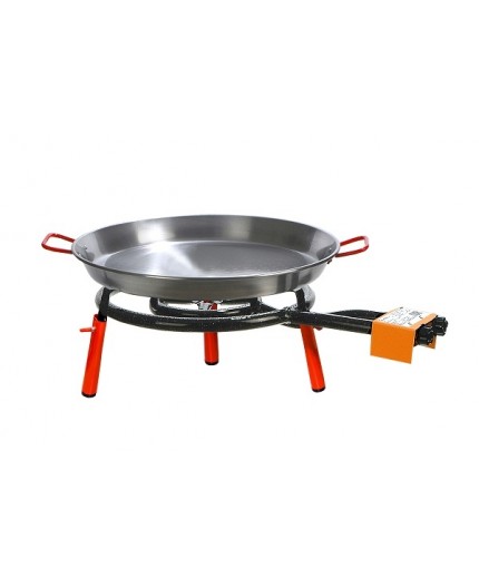 Conjunto de cocina exterior de sobremesa Set Valencia marca La Ideal, con paellero de gas modelo 400
