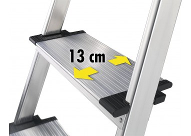 HAILO - ESCALERA DOMESTICA PELDAÑO ANCHO 3P - 8040-307