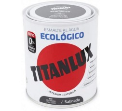 Esmalte al Agua Titanlux Ecológico Satinado - 750mL,  Gris Medio