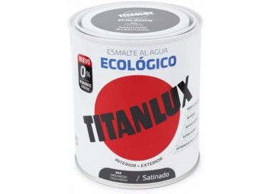 Esmalte al Agua Titanlux Ecológico Satinado - 750mL,  Gris Medio