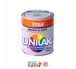 Titan M3528 - Esmalte al agua unilak satinado negro 350 ml