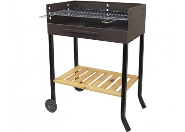 IMEX EL ZORRO 71405 - Barbacoa con Ruedas y Parrilla de Hierro, 88 x 68 x 40 cm