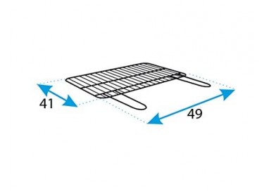 IMEX EL ZORRO 71584 Barbacoa Cuadrada con Soporte para Paella, 50 x 40 x 75 cm, Negro,