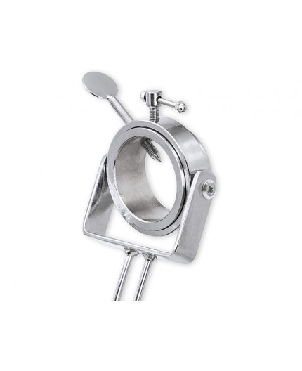 3 CLAVELES - SOPORTE JAMONERO PLEGABLE Y GIRATORIO 2 POSICIONES - MADERA Y ACERO INOXIDABLE