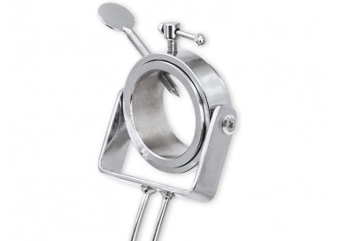 3 CLAVELES - SOPORTE JAMONERO PLEGABLE Y GIRATORIO 2 POSICIONES - MADERA Y ACERO INOXIDABLE