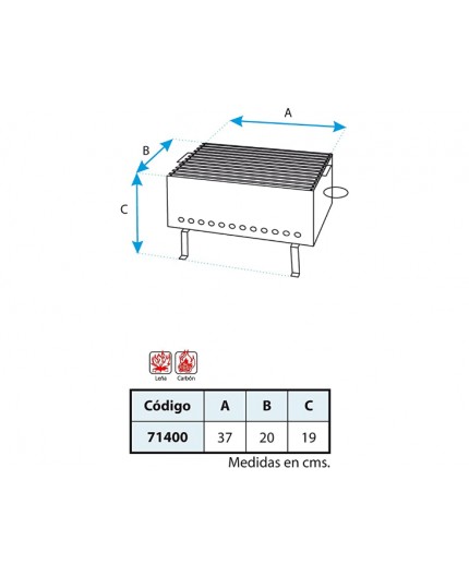 Barbacoa para Pinchitos Imex El Zorro 71400 | Hierro Forjado