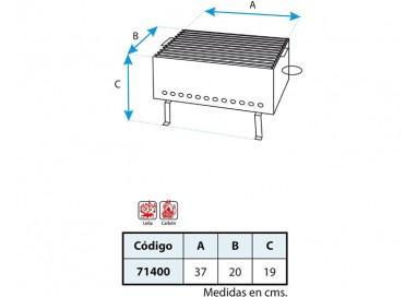 Barbacoa para Pinchitos Imex El Zorro 71400 | Hierro Forjado