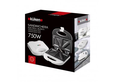 SANDWICHERA ELECTRICA 750W BLANCA
