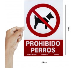 Señal Prohibido Perros Normaluz 210x300mm | PVC Exterior 2