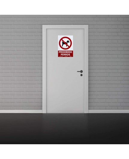 Señal Prohibido Perros Normaluz 210x300mm | PVC Exterior