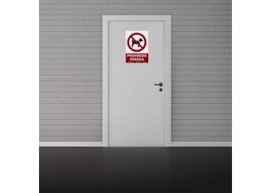 Señal Prohibido Perros Normaluz 210x300mm | PVC Exterior
