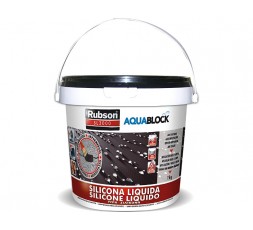 Rubson Impermeabilizante Silicona líquida negra, 1 Kg