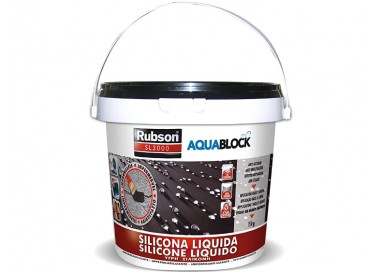 Rubson Impermeabilizante Silicona líquida negra, 1 Kg