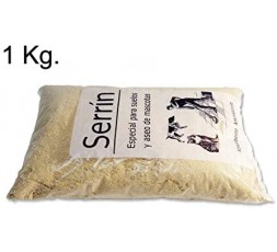 Bolsa de 1 kg de serrín refinado natural para mascotas y limpieza de líquidos