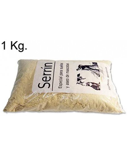 Bolsa de 1 kg de serrín refinado natural para mascotas y limpieza de líquidos