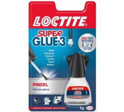 LOCTITE Super Glue Transparente 5 g - Pincel Aplicador Preciso