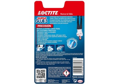 LOCTITE Super Glue Transparente 5 g - Precisión y Secado Rápido