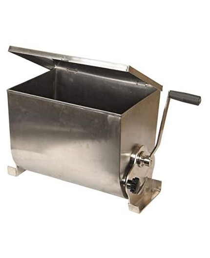 Mezcladora de Carne Manual Garhe 32L | 22kg Capacidad | Inox