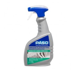 Botella de 500ml de Paso Limpiador de Plásticos y PVC con gatillo aplicador.