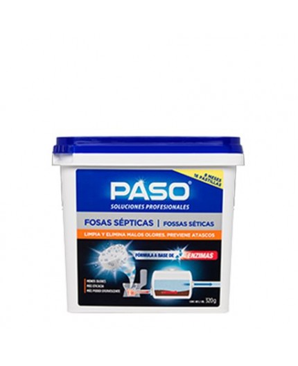 PASO Fosas Sépticas 16 Pastillas | Elimina Olores y Atascos