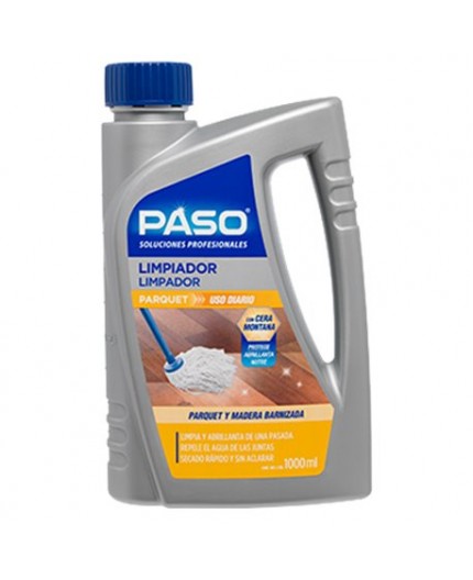 PASO Limpiador Parquet 1L | Con Cera Montana y Anti-Humedad