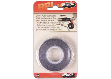 Brinox - Cinta autovulcanizable, Negro, 19 mm x 3 m