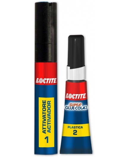 LOCTITE Super Glue para Plásticos Difíciles 2g + 4ml - Fuerte y Rápido