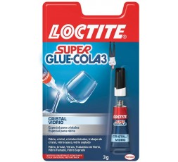 LOCTITE Super Glue Cristal y Vidrio 3 g - Adhesivo Transparente
