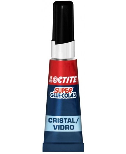 LOCTITE Super Glue Cristal y Vidrio 3 g - Adhesivo Transparente