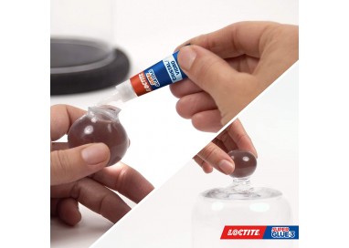 LOCTITE Super Glue Cristal y Vidrio 3 g - Adhesivo Transparente
