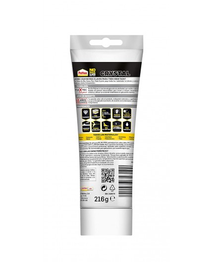 Pattex No Más Clavos - Adhesivo de Montaje Invisible para Materiales