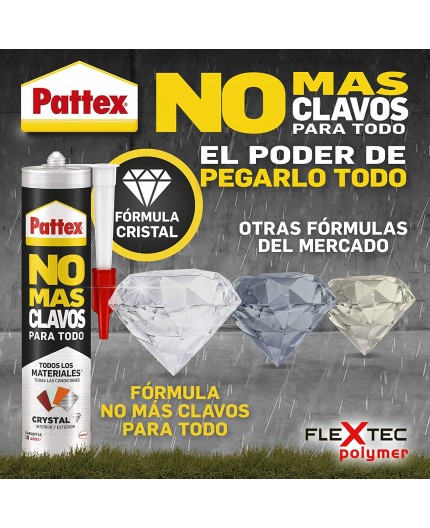 Pattex No Más Clavos - Adhesivo de Montaje Invisible para Materiales