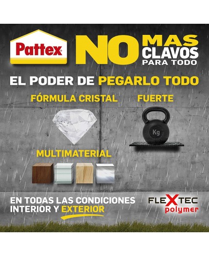 Pattex No Más Clavos - Adhesivo de Montaje Invisible para Materiales
