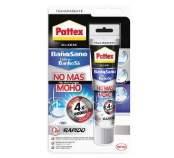Silicona transparente antimoho e impermeable para cocina y baño