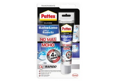 Silicona transparente antimoho e impermeable para cocina y baño