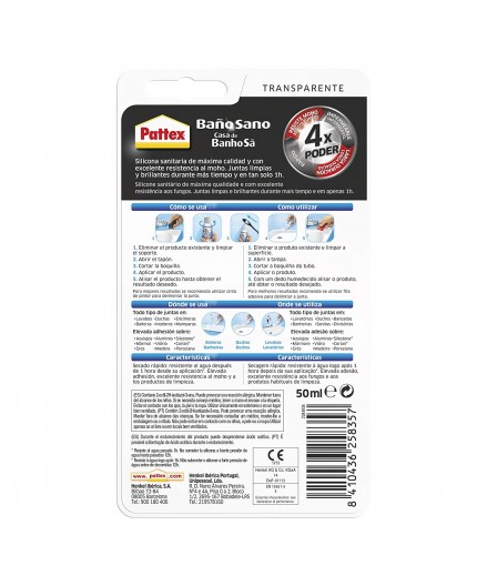 Silicona Transparente Antimoho – Sellador Impermeable