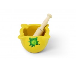 Mortero Amarillo Nº2 - 20cm + maza madera