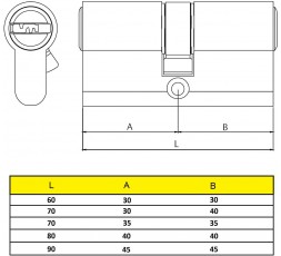 cilindro-seguridad-yl6-doble-embrague-leva-larga-niquelado-35x35-mm 2