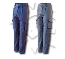 CIPISA Pantalón de Trabajo Largo Reforzado Multibolsillos Gris