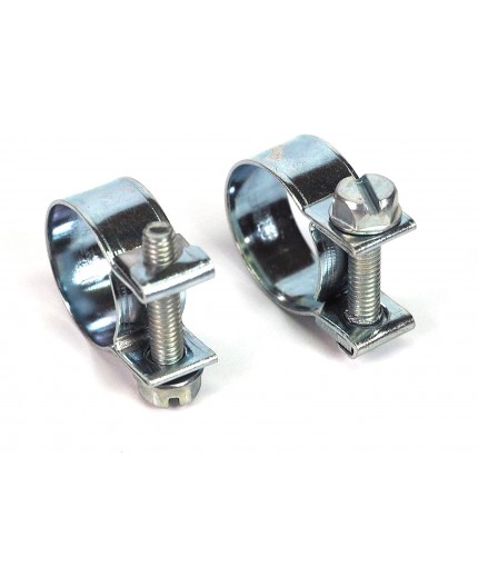 dos abrazaderas para manguera de gas butano