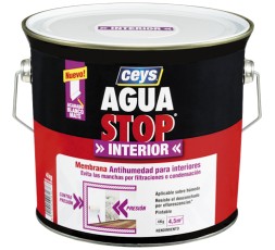 Bote de membrana antihumedad CEYS Agastop Interior Blanco de 4kg para techos y paredes
