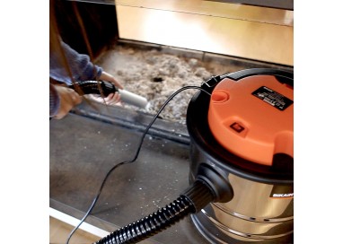 Aspirador de Ceniza Inox 1200W Bikain 20L | Alta Potencia