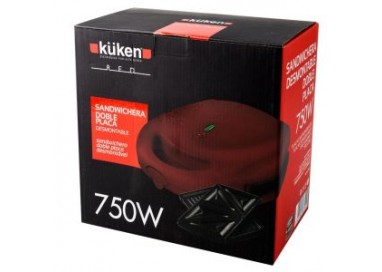 sandwichera-electrica-desmontable-roja-750w