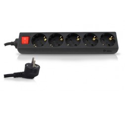 base-multiple-5-tomas-con-interruptor-15-m-negra
