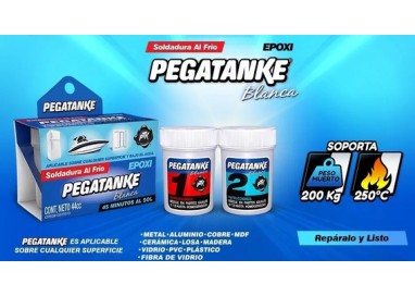 PEGATANKE - ADHESIVO EPOXI - BLANCO