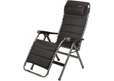 Silla reclinable Crespo AP/232 AD-86 3D Air Deluxe color negro con almohada regulable