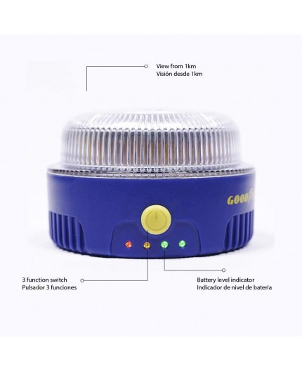 Goodyear Luz de Emergencia V16 para Coches - Homologada y Segura